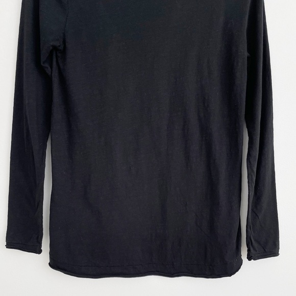 Anthropologie Postmark Black Double Pockets Tee Top Size Small - Picture 12 of 15